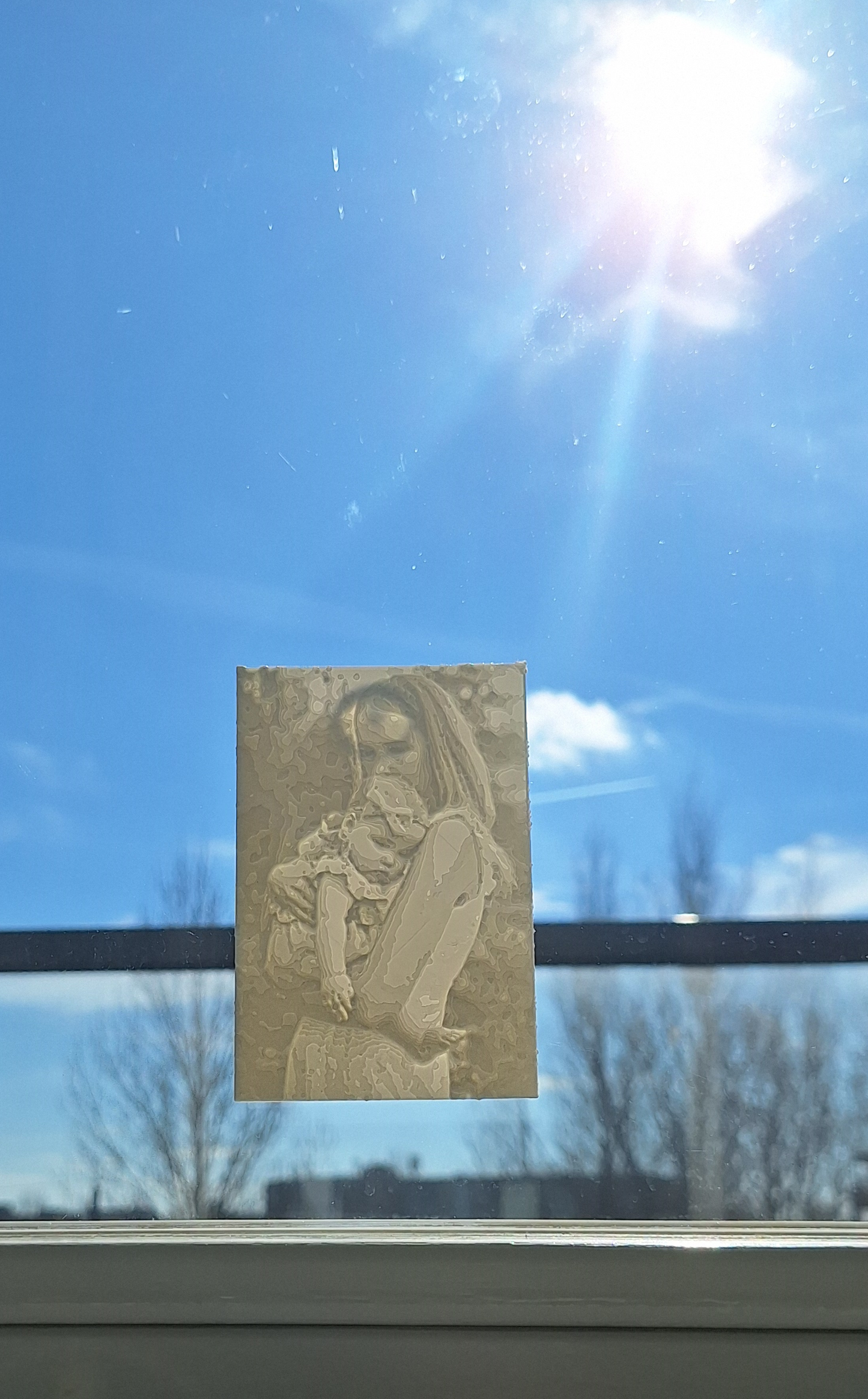 Raam decoratie 3D print foto
