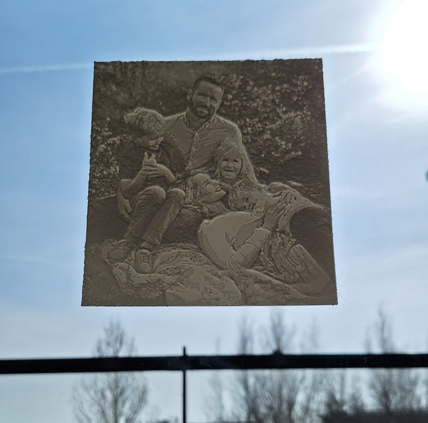 Raam decoratie 3D print foto