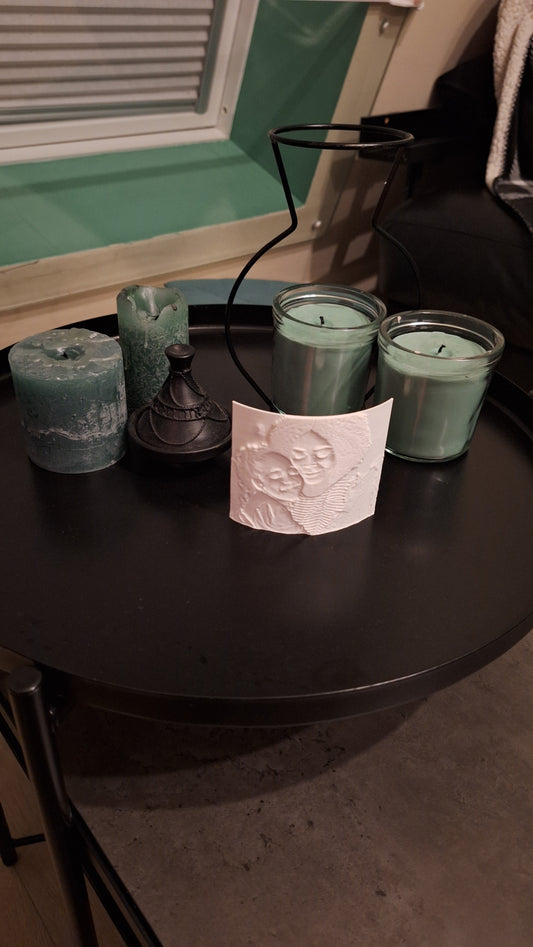 Kaarshouder 3D print foto 10cm